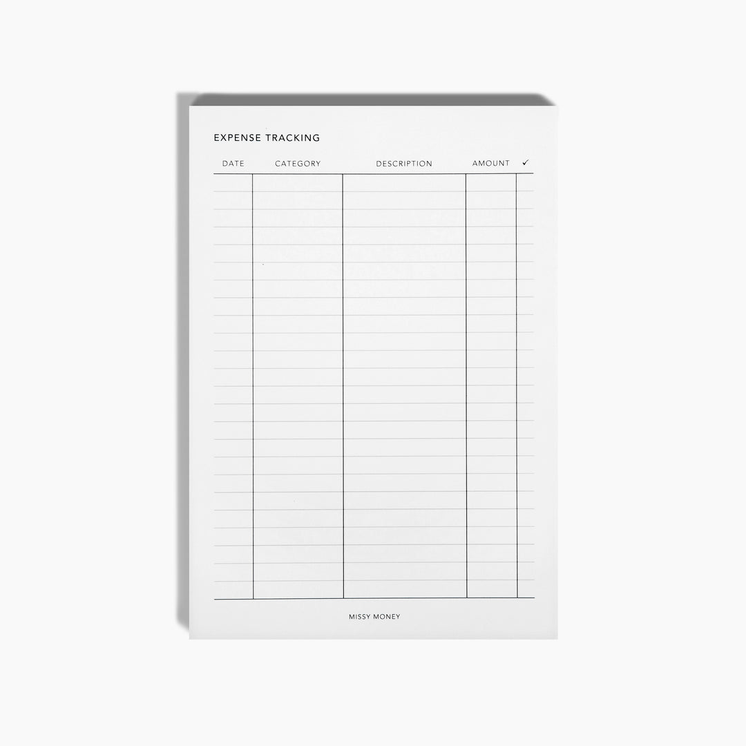 Expense Tracking Pad